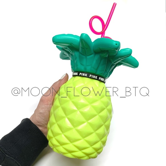 Victorias Secret PINK Limited Edition Pineapple Water Bottle - Picture 2 of 5